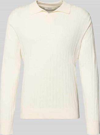 Selected Loose Fit Poloshirt aus reiner Baumwolle Modell TORINO in Offwhite, Gr&ouml;&szlig;e XXL