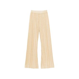 Missoni Wide Trousers, female, Beige, Size: 2XS Wide Trousers
