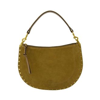 Isabel Marant Tassen, Dames, Grijs, ONE Size, Leer, Oskan Soft Zip Bag