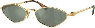 Miu Miu Sunglasses, unisex, Yellow, Size: 56 MM 1Lgv52K0A