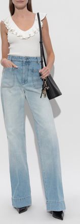 Zimmermann Top With Ruffle, Womens, White