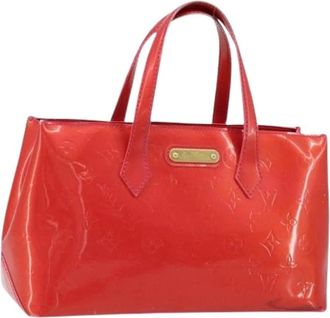 Louis Vuitton Pre-owned Handbags, female, Red, Size: ONE SIZE Pre-owned Vintage Patent Leather Hand Bag