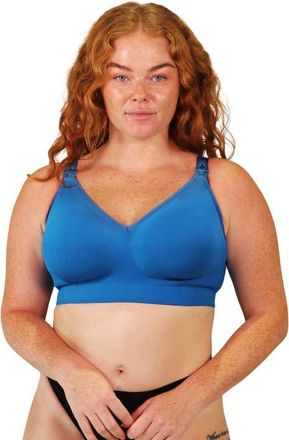 Cake Maternity Popping Candy Fuller Bust Wire-free Nursing Bra in Cobalt Blue at Nordstrom, Size Xxx-Large