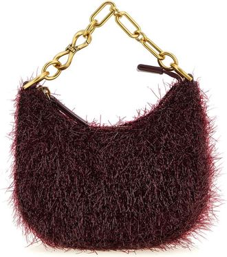 Twinset Mini Croissant Handtas - Dames - Handtassen - Rood - ONE Size - Leer - Tassen