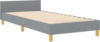 vidaXL Vidaxl Estructura De Cama Tela Gris Claro 90x200 Cm