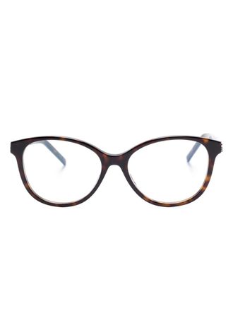 Saint Laurent Eyewear cat eye-frame glasses - Brown