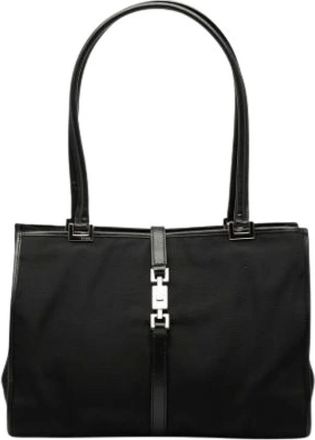 Gucci Pre-owned Shoulder Bags, female, Black, Size: ONE SIZE Pre-owned Nylon Tote