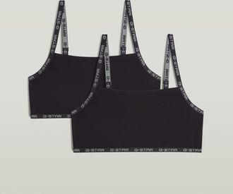 G-Star Strappy Bralette Set van 2 - Zwart - Dames