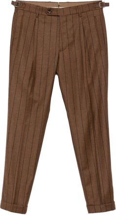 Berwich Pantaloni gessati con piega - Marrone