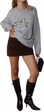 Bailey Rose Suede Mini Skort With Pocket Detail In Chocolate