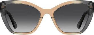 Moschino MOS155/S MQE/9O Womens Sunglasses Brown Size 55