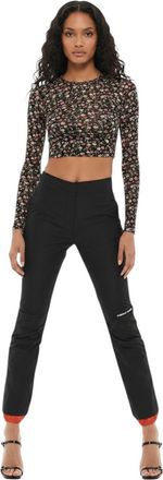 AMBUSH Black Slim Flat Front Pants