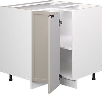 Vicco Armario De Esquina Fame-line, Grisbeige, 80.5 Cm, Et Roble