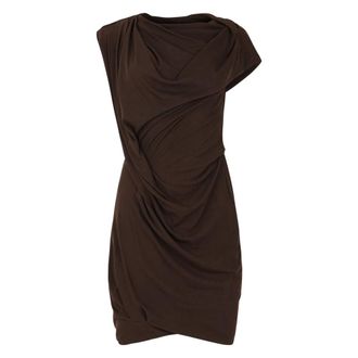 Entire studios Short Dresses, female, Brown, Size: L Twist Mini Dress