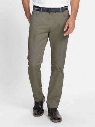 Br&uuml;hl 5-Pocket-Hose BR&Uuml;HL, Herren, Gr. 24, Unterbauchgr&ouml;ssen, gr&uuml;n (khaki), 98% Baumwolle, 2% Elasthan, unifarben, lang, Hosen 5-Pocket-Hose