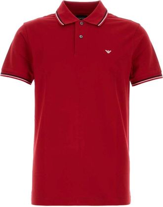 Emporio Armani Heren, Tops, Rood, Maat: 2XL Katoen