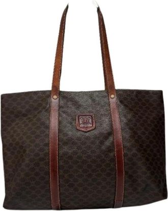 Celine Pre-owned Vintage Tote Bag - Dames - Vintage Shopper - Bruin - ONE Size - Leer - Vintage