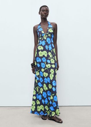 Mango Vestito lino cintura beige Donna XL MANGO da 45,99