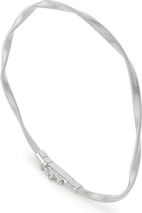 Marco Bicego Marrakech 18K Gold Twisted Coil Bracelet in White Gold at Nordstrom, Size Medium