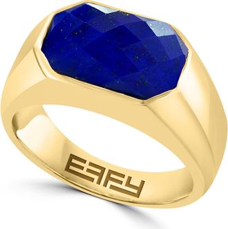 Effy Mens Lapis Lazuli Signet Ring in Blue at Nordstrom Rack, Size 10