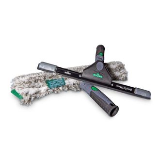 Unger Ergotec Ninja Set B&aacute;sico De Limpieza De Cristales 2 En 1 (incl. Lavadora + Escobilla De Goma, Para Limpieza Profesional De Cristales/limpieza De Crist