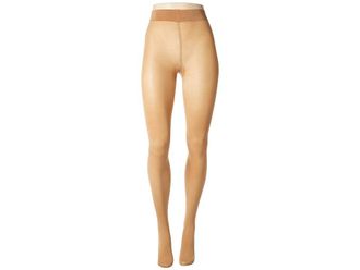 Wolford Pure Shimmer 40 Concealer Womens Tights Hose Gobi : XS (411-53 - 99-143 lbs), Cotton/Nylon/Elastane