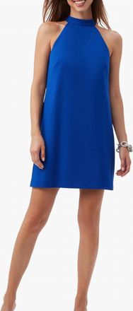 Trina Turk Tapa Halter Mini Dress In Bewitching Blue