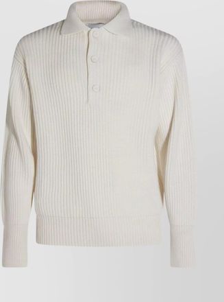 Malo ribbed long sleeve crewneck sweater