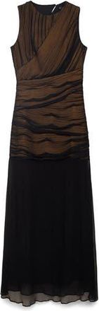 Mango Sleeveless Ruched A-Line Dress in Black at Nordstrom Rack, Size 2