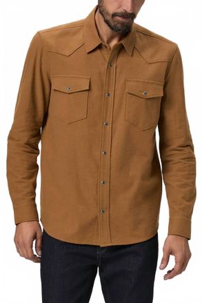 Paige Chenoga Long Sleeve Shirt In Dried Brown