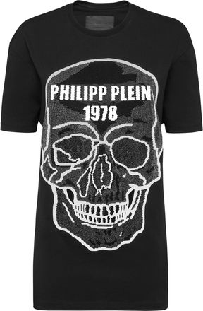 Philipp Plein T-shirt Round Neck SS Crystal Skull