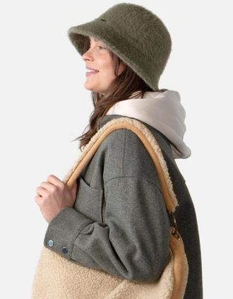 Barts Womens Barts Womens Lavatera Faux Fur All round Visor Winter Bucket Hat - Tan - Size: ONE size