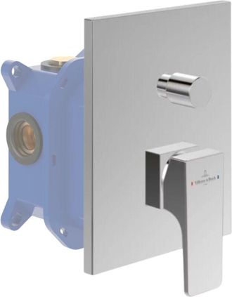 Villeroy & Boch Villeroy&boch - Fachada mecánica con desviador villeroy et boch Architectura Square Chrome + cuerpo empotrado