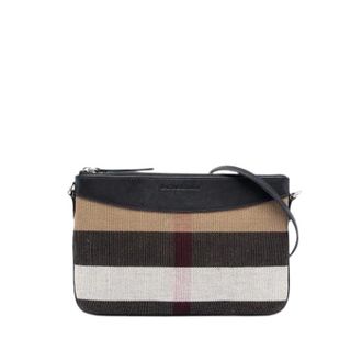 Burberry Pre-owned Peyton Crossbody Bag - Dames - Pre-owned - Bruin - Maat: ONE Size Leer