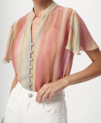 Exquise Nadine Blouse In Multi Color