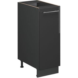 Vicco Armario De Farmacia Fame-line, Antracita Alto Brillo, 30 Cm, Et M&aacute;rmol, Vicco