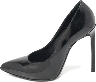 Saint Laurent Pumps a punta in pelle verniciata 110mm - Nero