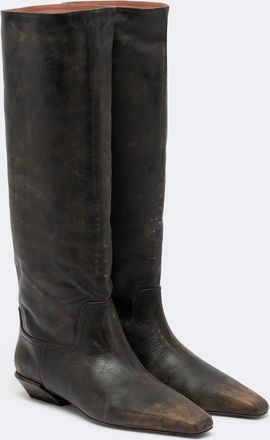 PARIS TEXAS Bettina leather knee-high boots