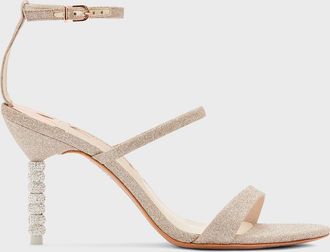 Sophia Webster Rosalind Glitter Sphere-Heel Sandals