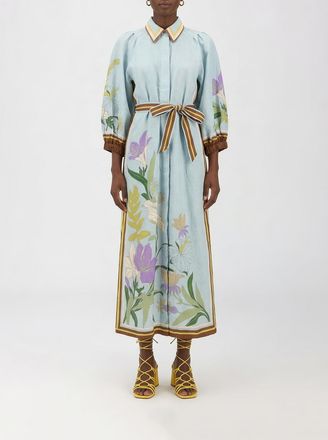 Alemais Abito Alfie chemisier Alemais in lino con stampa floreale