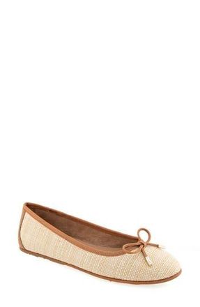 Aerosoles Pia Ballet Flat - Wide Width Available in Natural Raffia at Nordstrom Rack, Size 10
