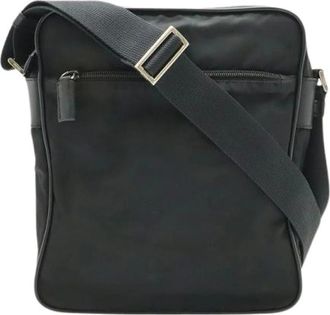 Prada Pre-owned Borsa a Spalla Messenger in Nylon e Pelle V160 - - Pre-owned - Donna - Nero - ONE SIZE