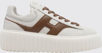 Hogan Sneakers H-Stripes in pelle liscia con suola platform