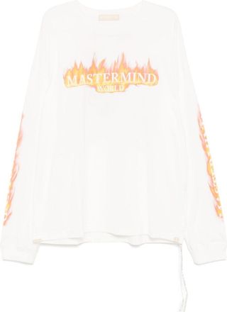 MASTERMIND WORLD logo-print T-shirt - men - Cotton - L - White