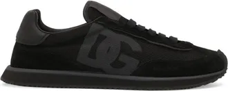 Dolce & Gabbana Schoenen, Heren, Zwart, 40 EU, Polyester, Dragon Logo Sneakers