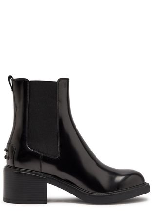 Tod's Gomma 60 Patent Leather Ankle Boots - Black - 40 (IT40/ UK7)