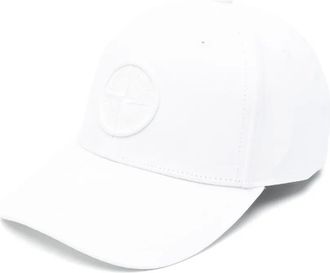 Stone Island Cappello da baseball con motivo Compass - Bianco