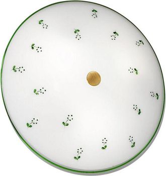 Kolarz Kolarz - Nonna - L&aacute;mpara De Techo Empotrada Con Dise&ntilde;o De Vidrio Estilo Caba&ntilde;a, Lat&oacute;n Antiguo, 3x E27