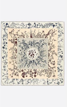 Bimba & Lola Floral botanical illustration scarf in Off White at Nordstrom