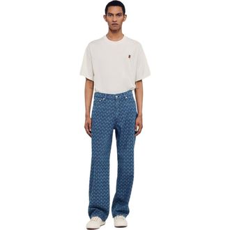 Sandro Rope pattern baggy jeans in Raw-Denim at Nordstrom, Size 3531